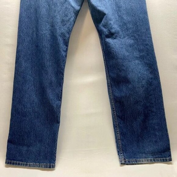 Levi's 505 Men's Blue Jeans 36x32 LEVI Strauss Regular Fit Straight Leg Denim - Picture 5 of 14